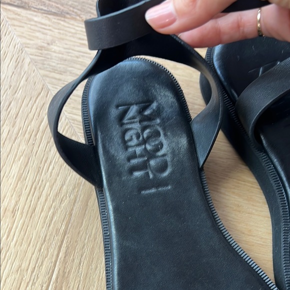 WConcept Black Leather Sandals, 37 - Picture 15 of 17